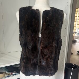 Faux Fur Brown Vest